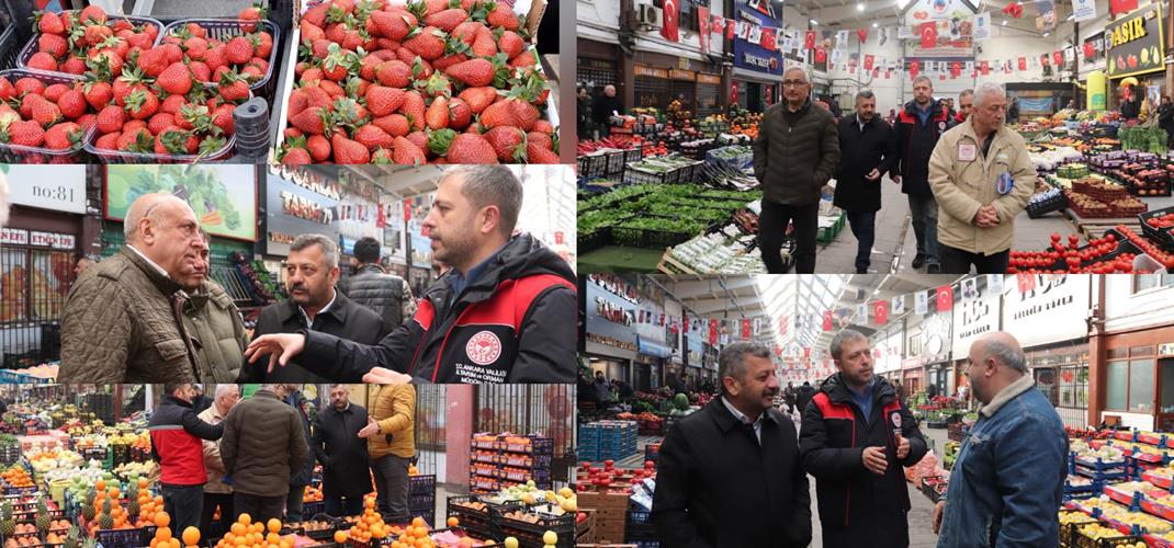 Toptancı Hali’nde Denetim ve Bilgilendirme Çalışması