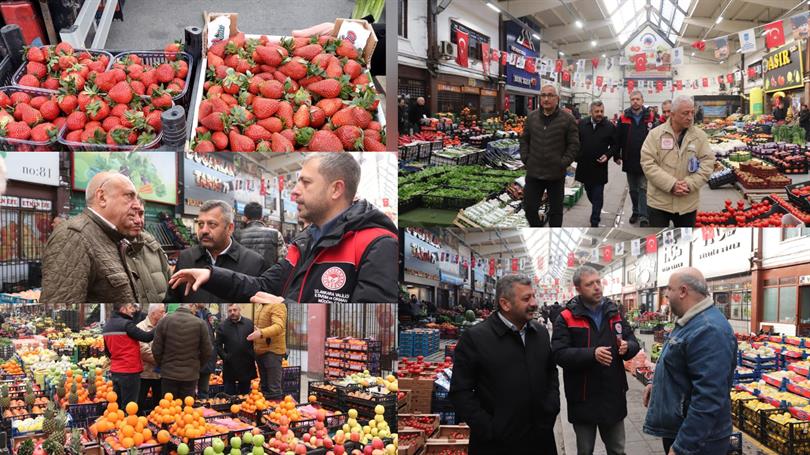 Toptancı Hali’nde Denetim ve Bilgilendirme Çalışması