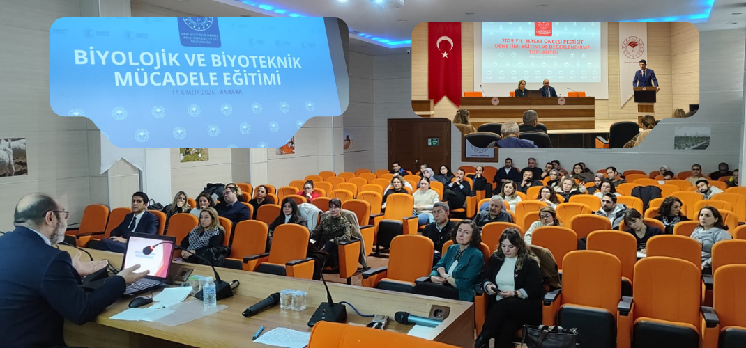 Biyolojik Mücadele Eğitimi ve Yıl Sonu Pestisit Değerlendirme Toplantısı Yapıldı.