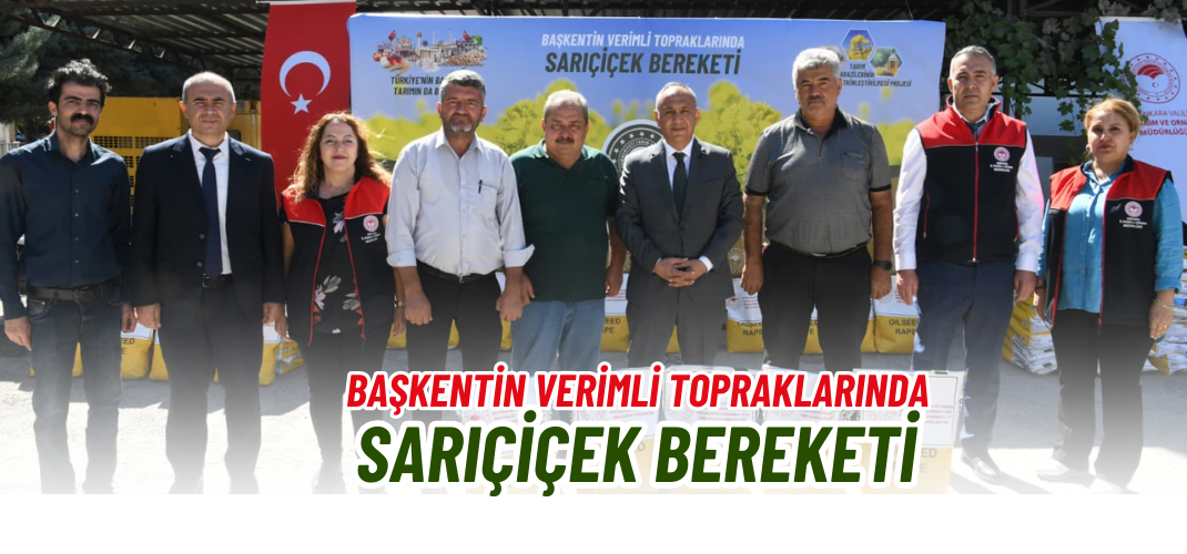 ​  Polatlı'da Sarı Bereket: 5 Bin kg Kanola Tohumu Dağıtıldı